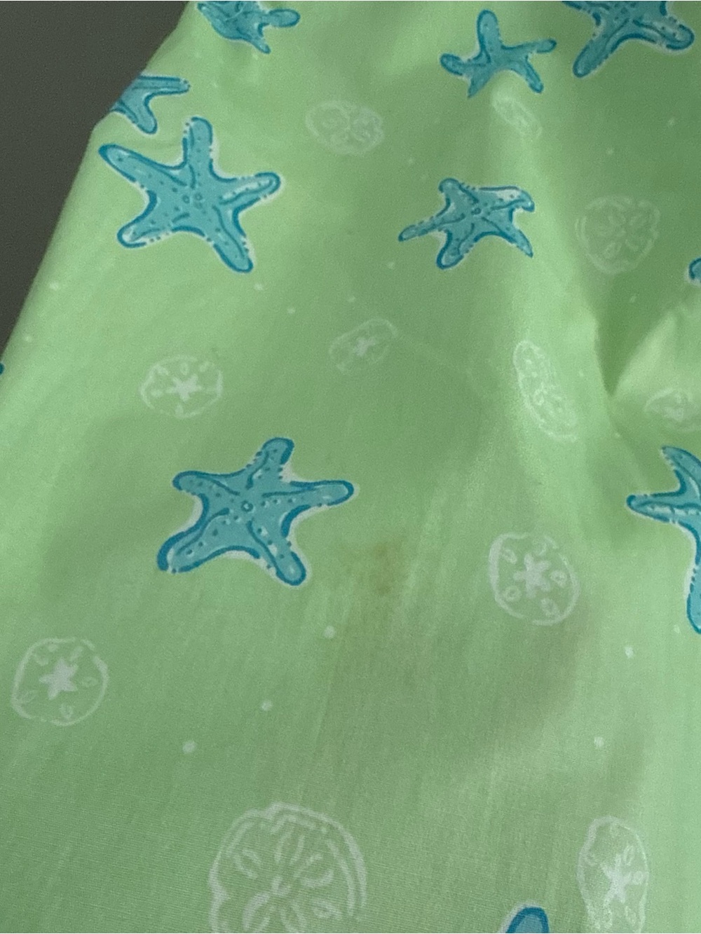 Lilly Pulitzer Vintage White Label Light Green Starfish Button-Up Shirt Dress - Picture 6 of 6